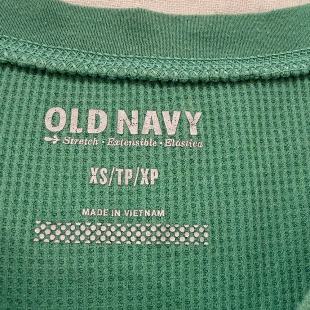 Old Navy Women's Teal Long Sleeve Tee - Picture 2 of 4